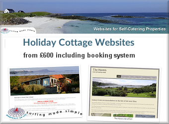 Holiday cottage websites with booking system from £600
